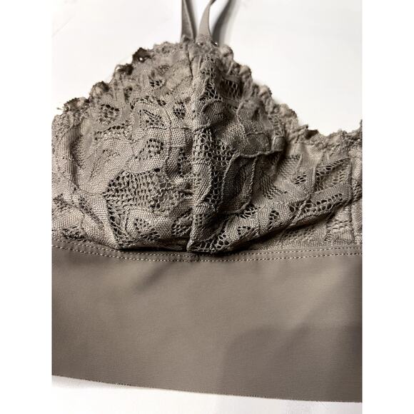 Danskin Taupe Bralette Women's Size Small Super Soft Band Padded - Picture 3 of 6